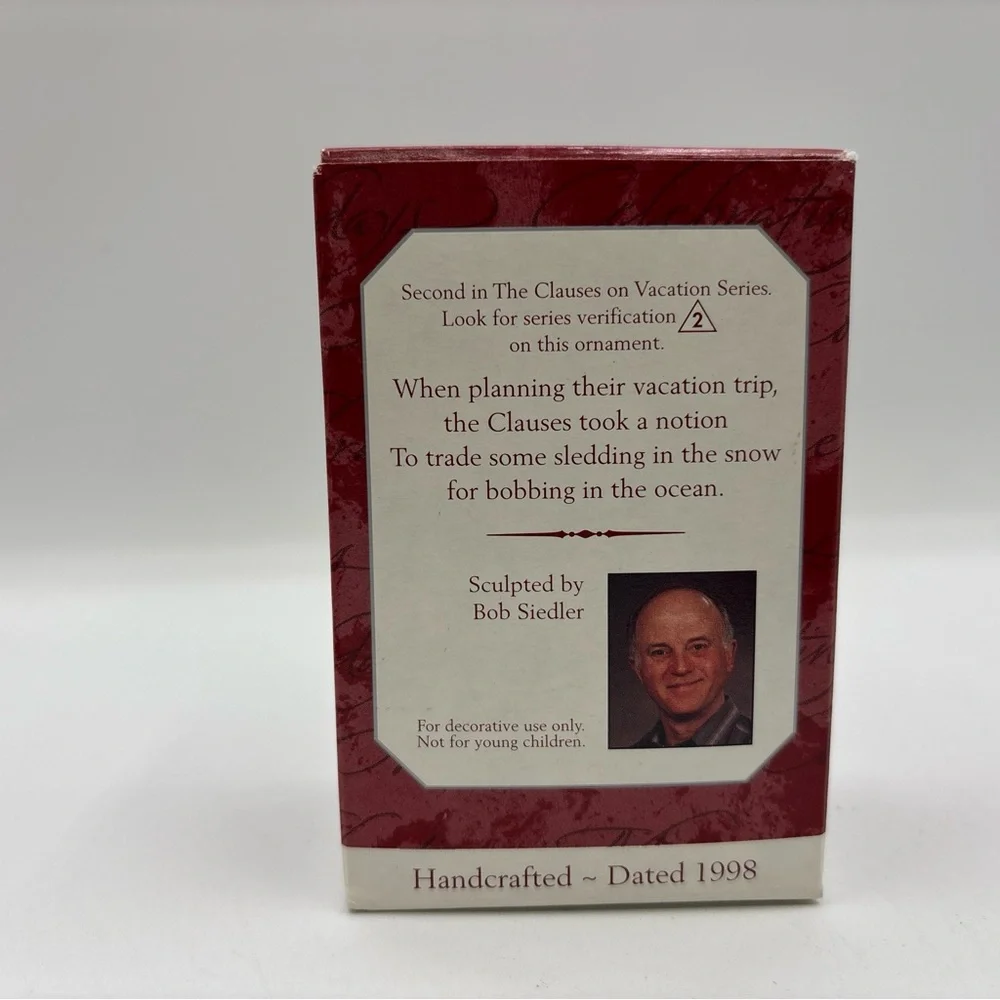 Hallmark Keepsake Ornament 1998 The Clauses On Vacation 2nd In The Series